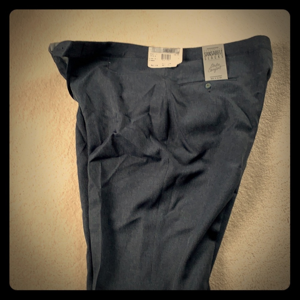 Sansabelt grey blue pants